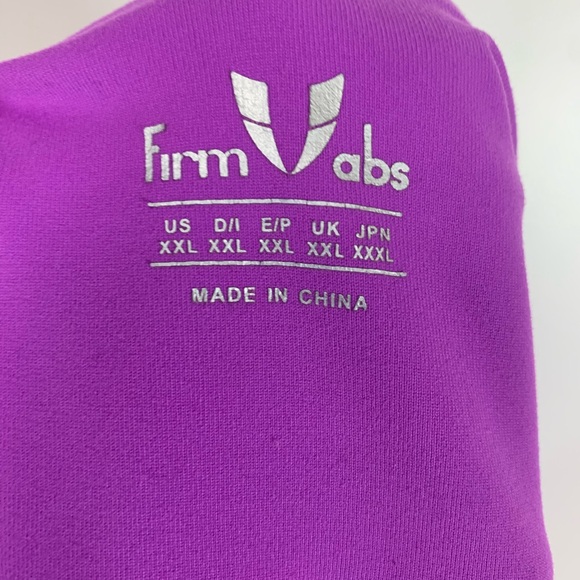 Firm ABS Womens Leggings Size 2Xl Active Workout Comfort Purple Atheisure Bright - Picture 5 of 10